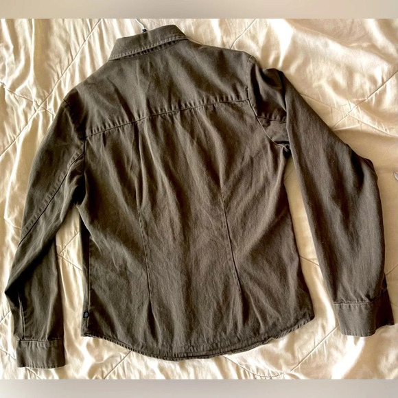 Rare Stüssy Olive green button down 100% cotton top. Sz-M - Picture 4 of 5